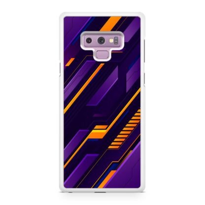 Purple Orange Neon Pattern Samsung Galaxy Note 9 Case - Image 2