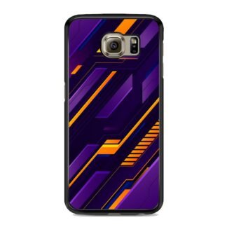 Purple Orange Neon Pattern Samsung Galaxy S6 / S6 Edge / S6 Edge Plus Case