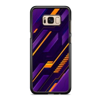 Purple Orange Neon Pattern Samsung Galaxy S8 / S8 Plus Case