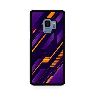 Purple Orange Neon Pattern Samsung Galaxy S9 / S9 Plus Case