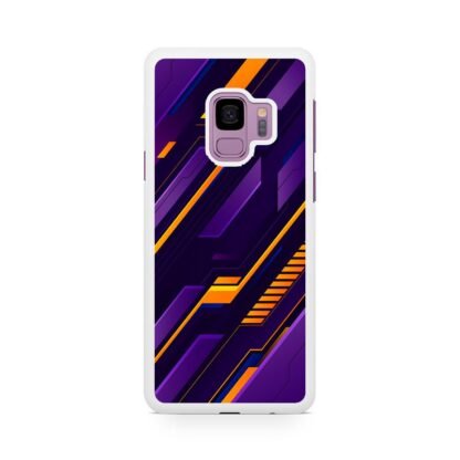 Purple Orange Neon Pattern Samsung Galaxy S9 / S9 Plus Case - Image 2