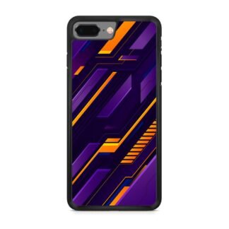 Purple Orange Neon Pattern iPhone 7 Plus / 8 Plus Case