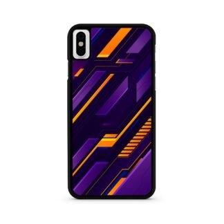 Purple Orange Neon Pattern iPhone X / XR / XS / XS Max Case