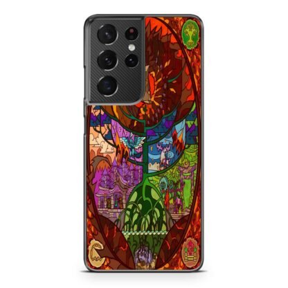 Red Dragon World Tree Mosaic Samsung Galaxy S21 / S21 Plus / S21 Ultra / S21 FE Case