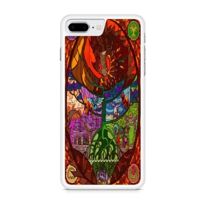 Red Dragon World Tree Mosaic iPhone 7 Plus / 8 Plus Case - Image 2