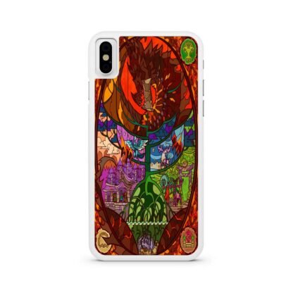 Red Dragon World Tree Mosaic iPhone X / XR / XS / XS Max Case - Image 2