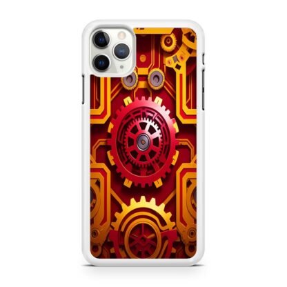 Red Gear Steampunk Core Cover iPhone 12 / 12 Pro / 12 Pro Max / 12 Mini Case - Image 2