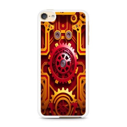 Red Gear Steampunk Core Cover iPod Touch 6 / 7 Case - Image 2