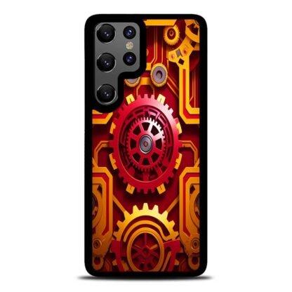 Red Gear Steampunk Core Cover Samsung Galaxy S25 / S25 Plus / S25 Ultra Case