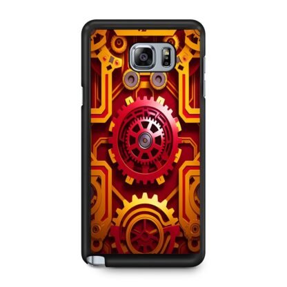 Red Gear Steampunk Core Cover Samsung Galaxy Note 5 Case