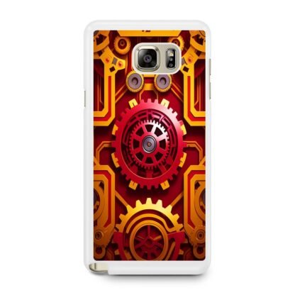 Red Gear Steampunk Core Cover Samsung Galaxy Note 5 Case - Image 2