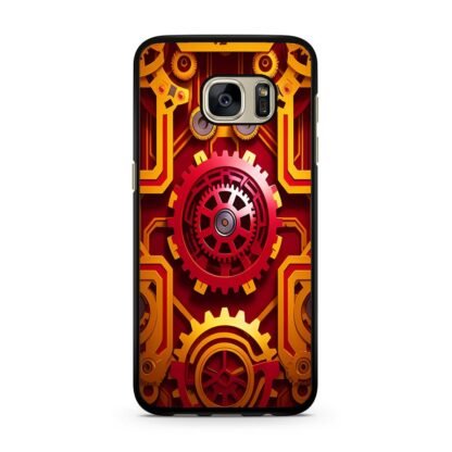 Red Gear Steampunk Core Cover Samsung Galaxy S7 / S7 Edge Case