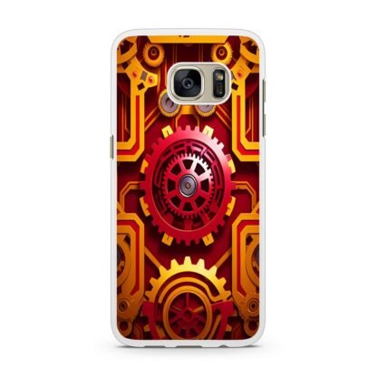 Red Gear Steampunk Core Cover Samsung Galaxy S7 / S7 Edge Case - Image 2