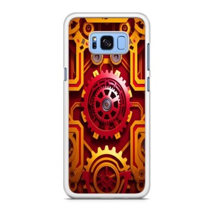 Red Gear Steampunk Core Cover Samsung Galaxy S8 / S8 Plus Case - Image 2