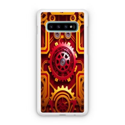Red Gear Steampunk Core Cover Samsung Galaxy S10 / S10e / S10 Plus / S10 5G Case - Image 2