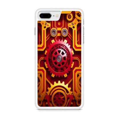 Red Gear Steampunk Core Cover iPhone 7 Plus / 8 Plus Case - Image 2