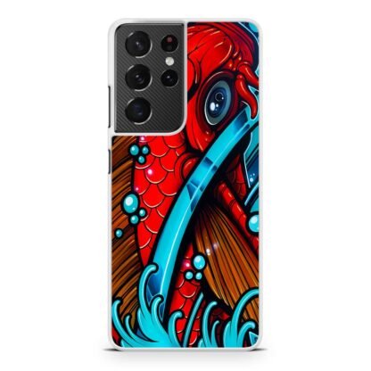 Red Koi Monster Samsung Galaxy S21 / S21 Plus / S21 Ultra / S21 FE Case - Image 2