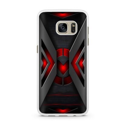 Red Steel Cover Samsung Galaxy S7 / S7 Edge Case - Image 2