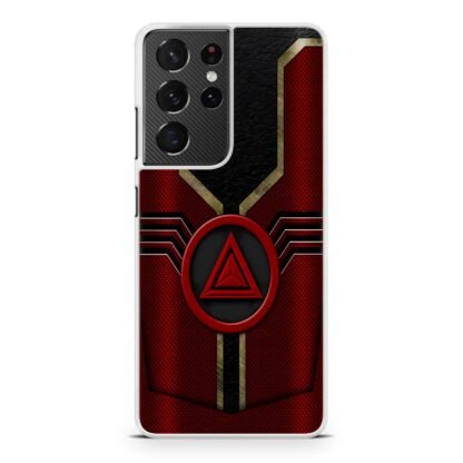 Red Triangle Logo Pattern Samsung Galaxy S21 / S21 Plus / S21 Ultra / S21 FE Case - Image 2