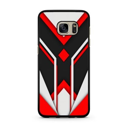 Red White Core Pattern Samsung Galaxy S7 / S7 Edge Case