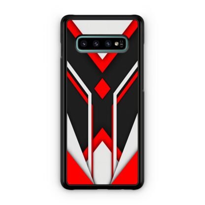 Red White Core Pattern Samsung Galaxy S10 / S10e / S10 Plus / S10 5G Case