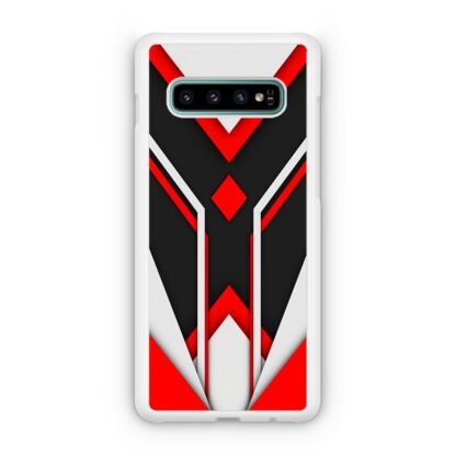 Red White Core Pattern Samsung Galaxy S10 / S10e / S10 Plus / S10 5G Case - Image 2