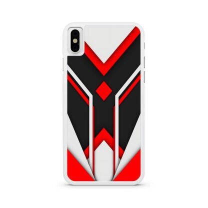Red White Core Pattern iPhone X / XR / XS / XS Max Case - Image 2