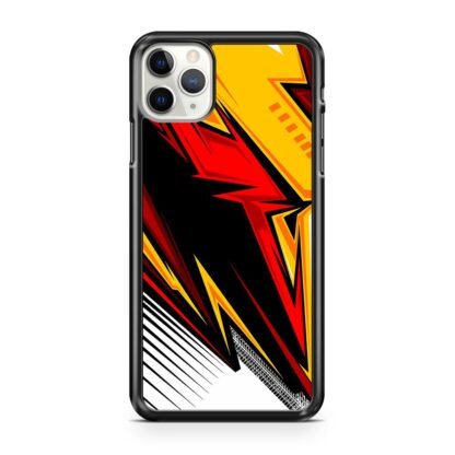 Red Yellow Blitz Pattern iPhone 12 / 12 Pro / 12 Pro Max / 12 Mini Case