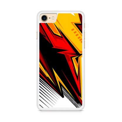 Red Yellow Blitz Pattern iPhone 7 / 8 / SE 2020 / SE 2022 Case - Image 2