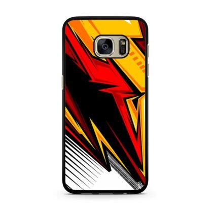 Red Yellow Blitz Pattern Samsung Galaxy S7 / S7 Edge Case
