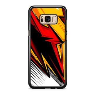 Red Yellow Blitz Pattern Samsung Galaxy S8 / S8 Plus Case