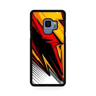 Red Yellow Blitz Pattern Samsung Galaxy S9 / S9 Plus Case