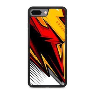 Red Yellow Blitz Pattern iPhone 7 Plus / 8 Plus Case