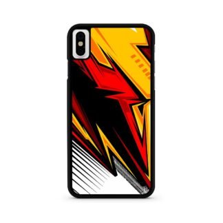 Red Yellow Blitz Pattern iPhone X / XR / XS / XS Max Case
