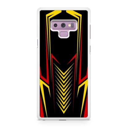 Red Yellow Drop Pattern Cover Samsung Galaxy Note 9 Case - Image 2