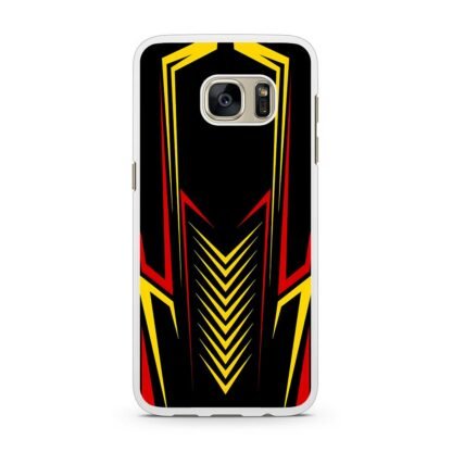 Red Yellow Drop Pattern Cover Samsung Galaxy S7 / S7 Edge Case - Image 2