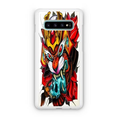Samurai Tiger Skull Samsung Galaxy S10 / S10e / S10 Plus / S10 5G Case - Image 2