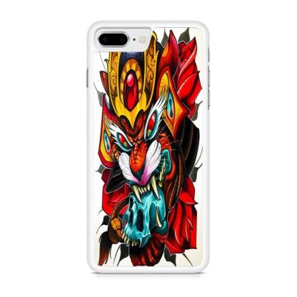 Samurai Tiger Skull iPhone 7 Plus / 8 Plus Case - Image 2