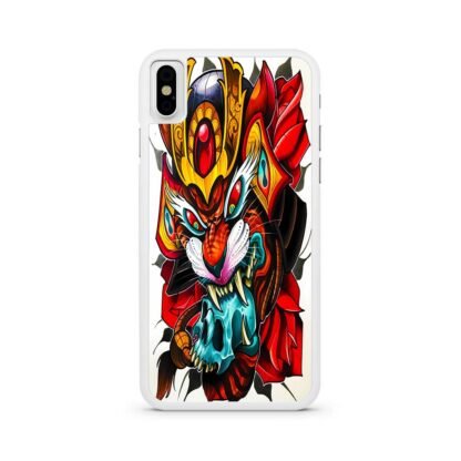 Samurai Tiger Skull iPhone X / XR / XS / XS Max Case - Image 2
