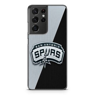 San Antonio Spurs Carbon Logo Samsung Galaxy S21 / S21 Plus / S21 Ultra / S21 FE Case