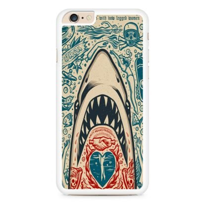 Shark Amity Means Friendship Doodle iPhone 6 / 6S / 6 Plus / 6S Plus Case - Image 2