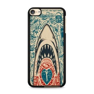 Shark Amity Means Friendship Doodle iPod Touch 6 / 7 Case