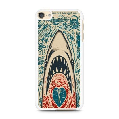 Shark Amity Means Friendship Doodle iPod Touch 6 / 7 Case - Image 2