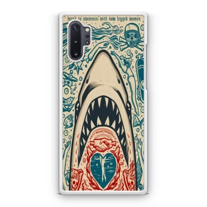 Shark Amity Means Friendship Doodle Samsung Galaxy Note 10 / Note 10 Plus Case - Image 2