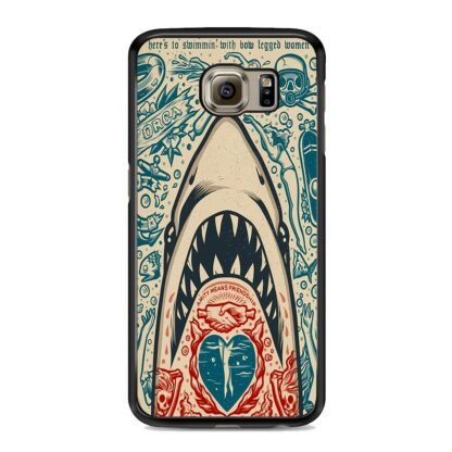 Shark Amity Means Friendship Doodle Samsung Galaxy S6 / S6 Edge / S6 Edge Plus Case