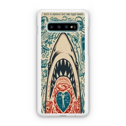 Shark Amity Means Friendship Doodle Samsung Galaxy S10 / S10e / S10 Plus / S10 5G Case - Image 2