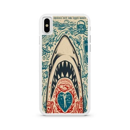 Shark Amity Means Friendship Doodle iPhone X / XR / XS / XS Max Case - Image 2