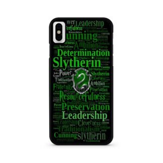 Slytherin Quote Logo iPhone X / XR / XS / XS Max Case