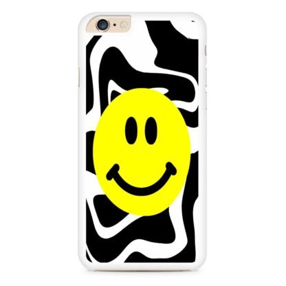 Smile Emoji Black White Pattern iPhone 6 / 6S / 6 Plus / 6S Plus Case - Image 2