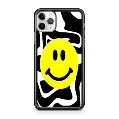 Smile Emoji Black White Pattern iPhone 12 / 12 Pro / 12 Pro Max / 12 Mini Case